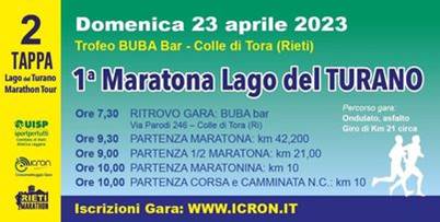 Mezza Maratona Lago del Turano Marathon Tour