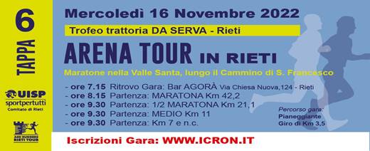 Arena Tour (Tappa 6 ~ Maratona)