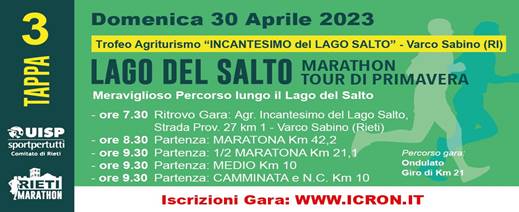 Lago del Salto Marathon Tour (Tappa 3)