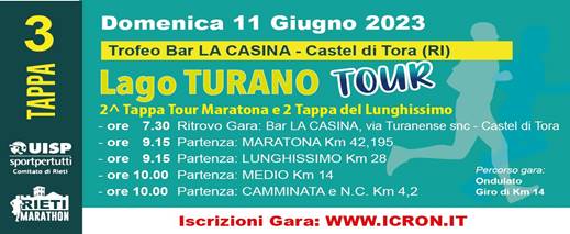 Lago Turano Tour (Tappa 3)