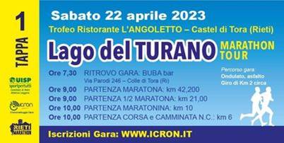 Lago del Turano Marathon Tour (Tappa 1 ~ Maratona)