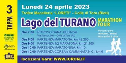 Lago del Turano Marathon Tour (Tappa 3 ~ Maratona)