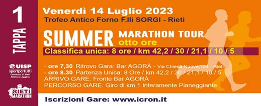 Summer Marathon Tour (Tappa 3 ~ Maratona)