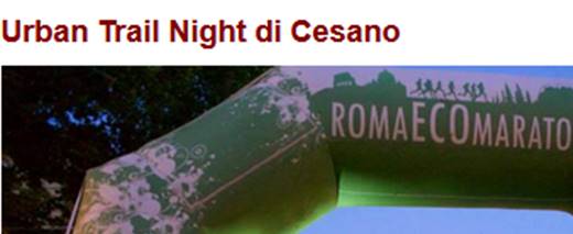 Urban Trail Night di Cesano
